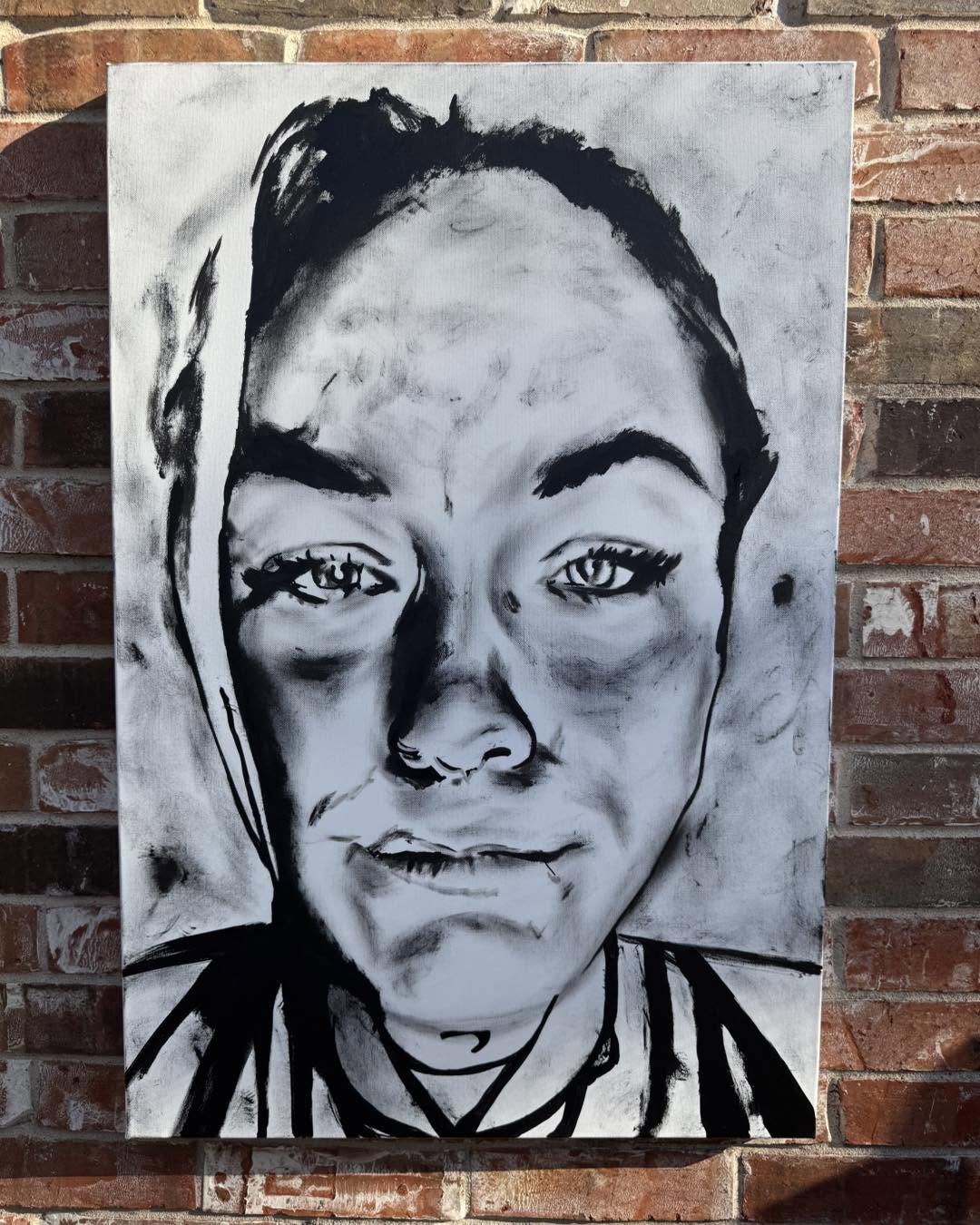 Charcoal Portrait archival print by Tanya Mac