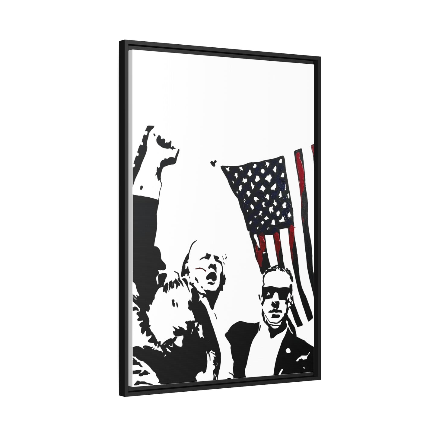 Fight Framed Canvas Print