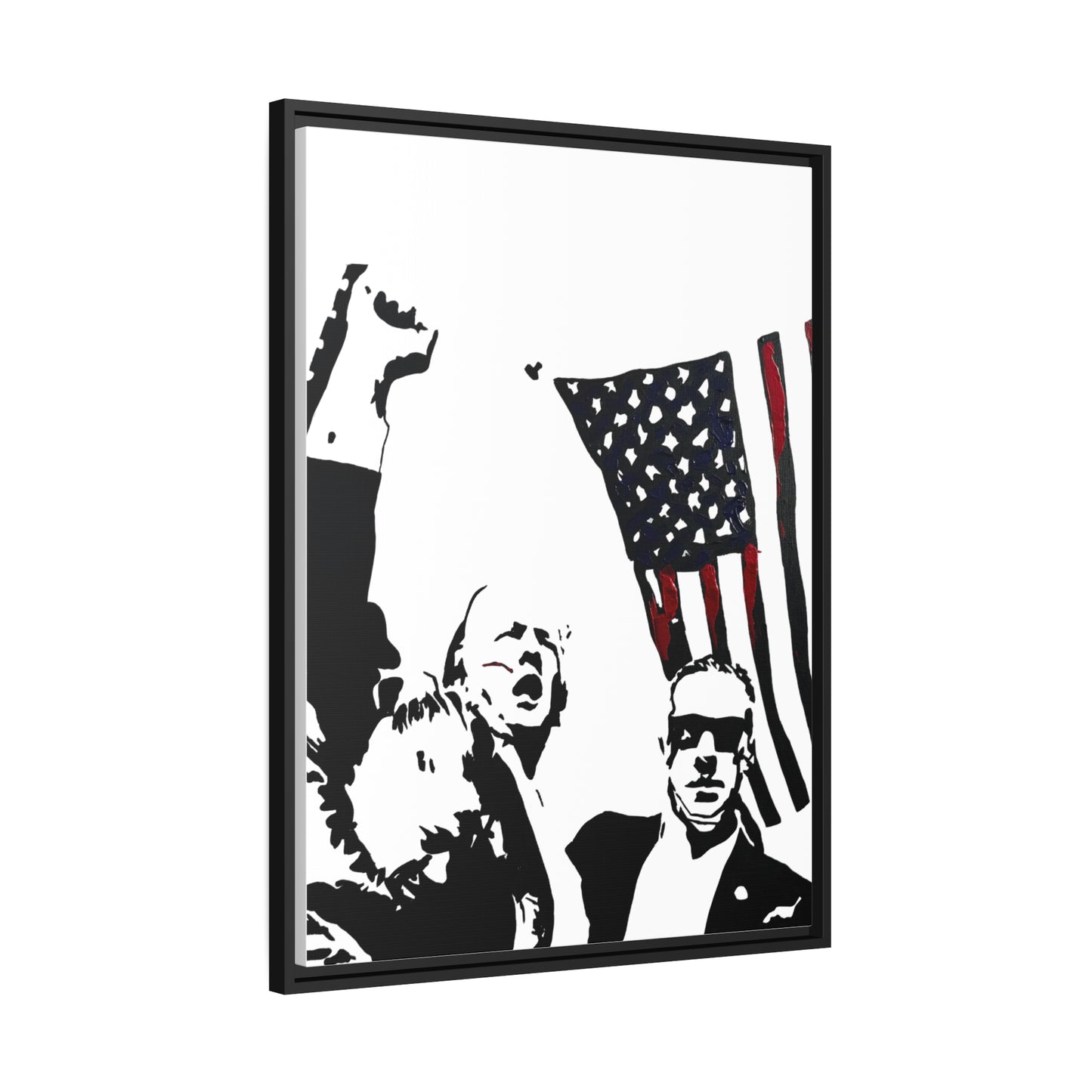 Fight Framed Canvas Print