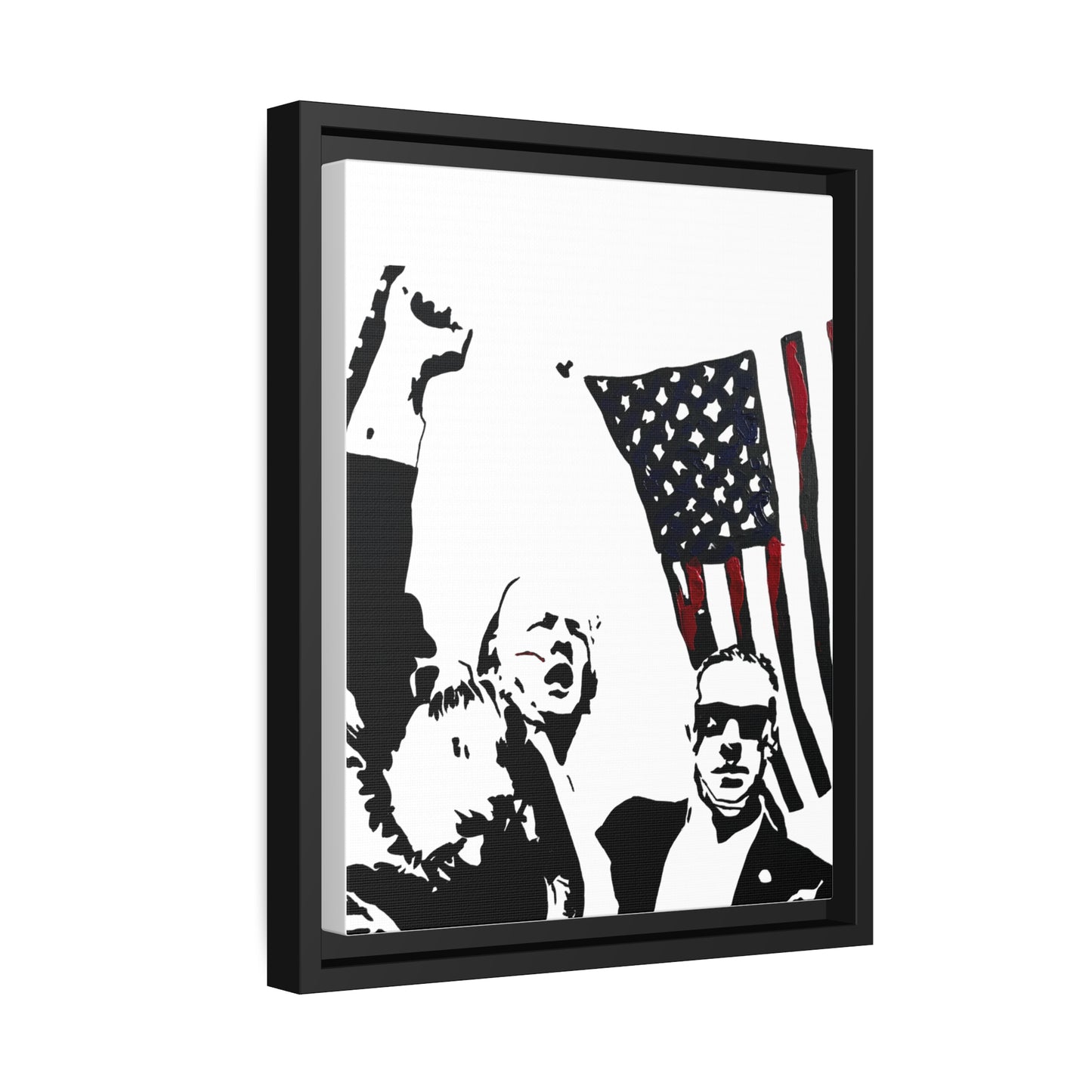 Fight Framed Canvas Print