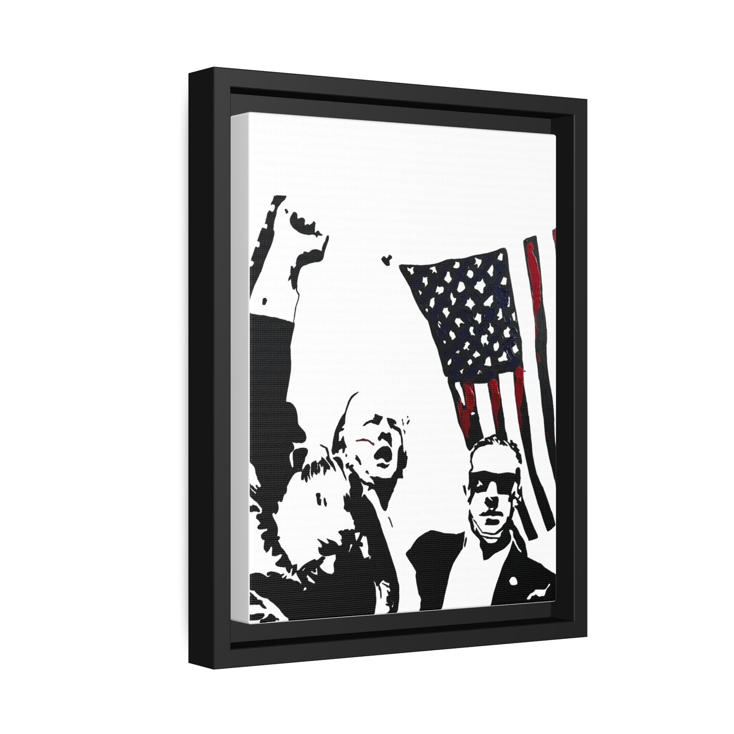 Fight Framed Canvas Print