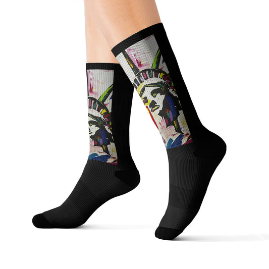 Colorful Lady Liberty Socks