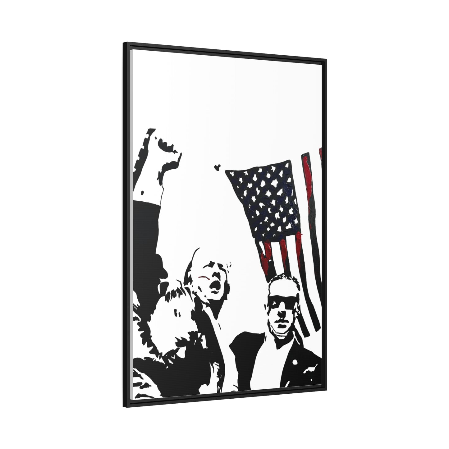 Fight Framed Canvas Print