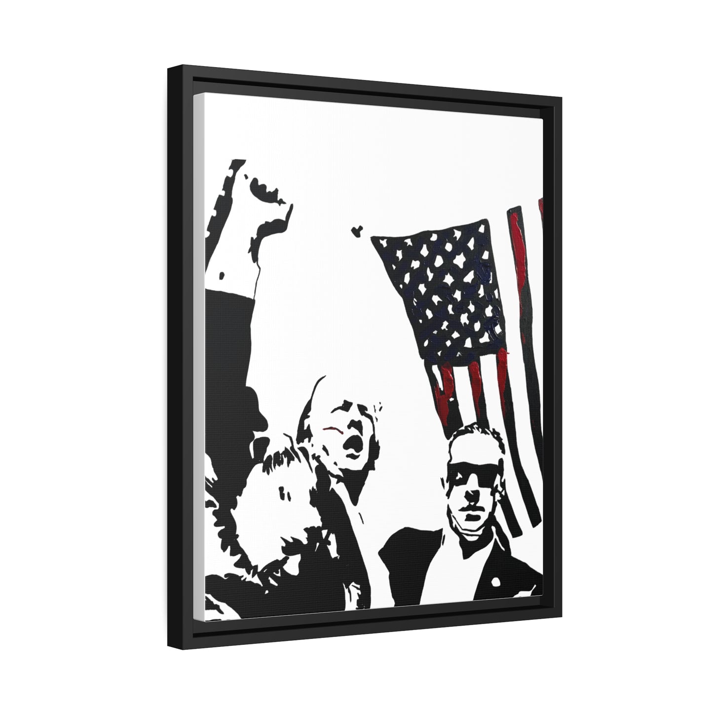 Fight Framed Canvas Print