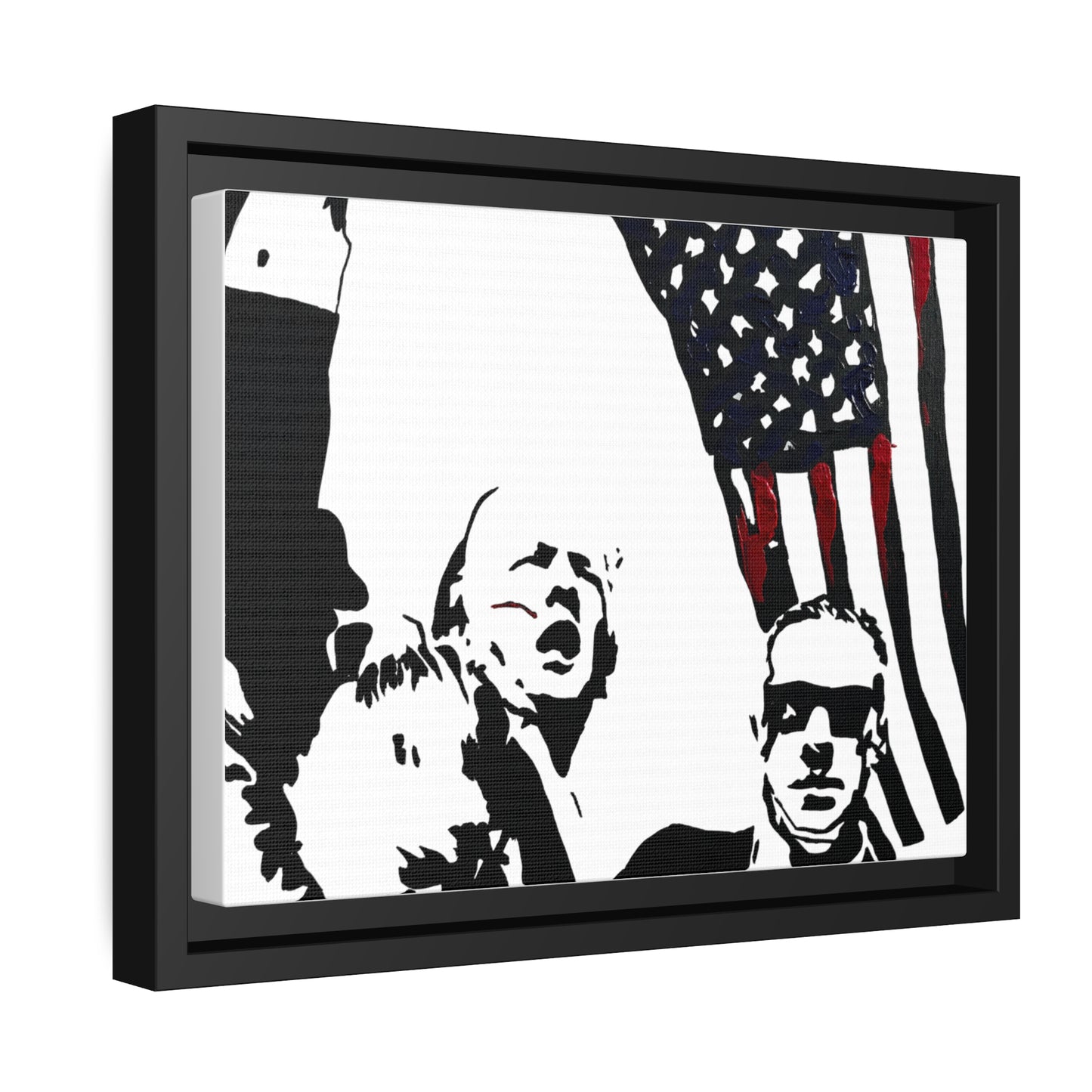 Fight Framed Canvas Print