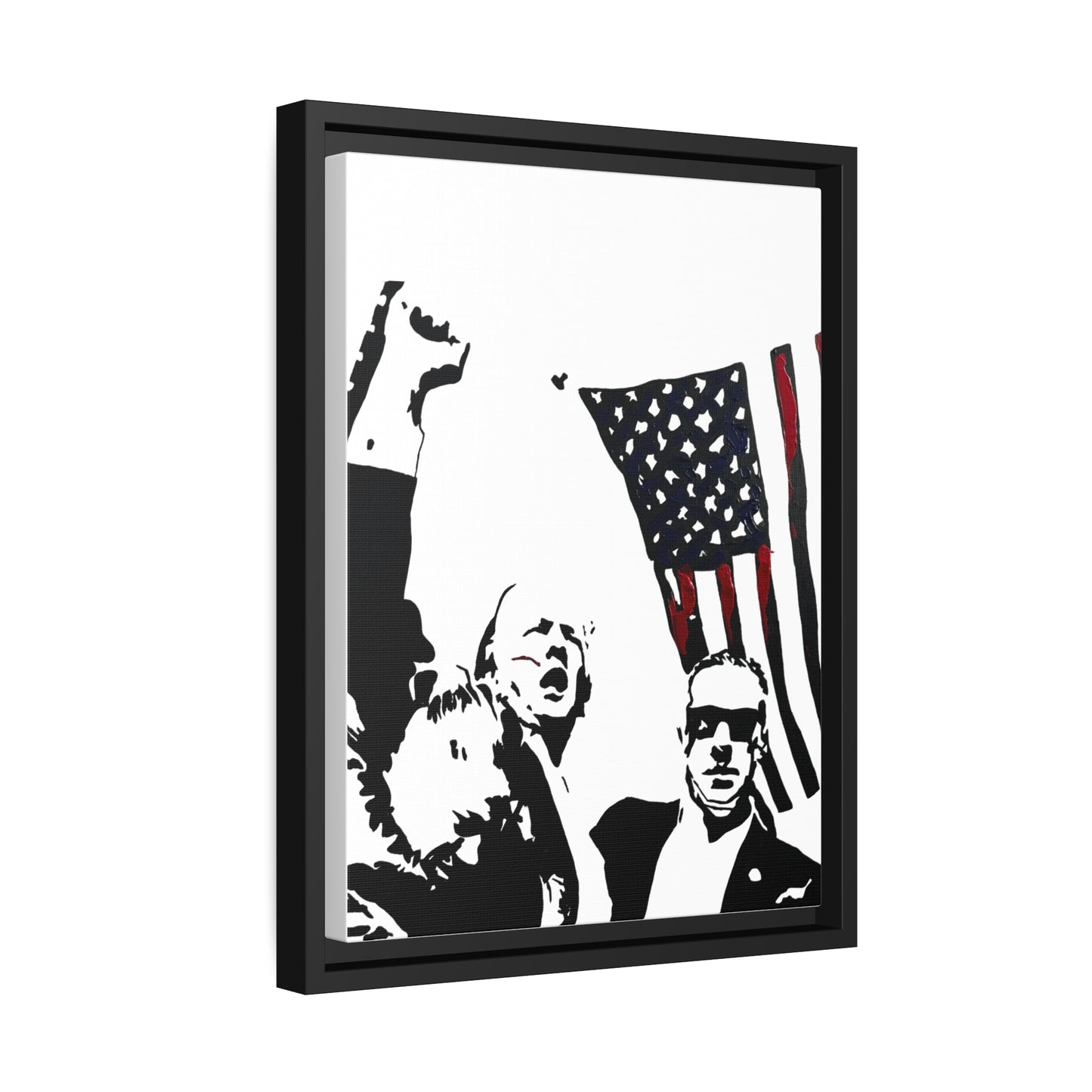 Fight Framed Canvas Print