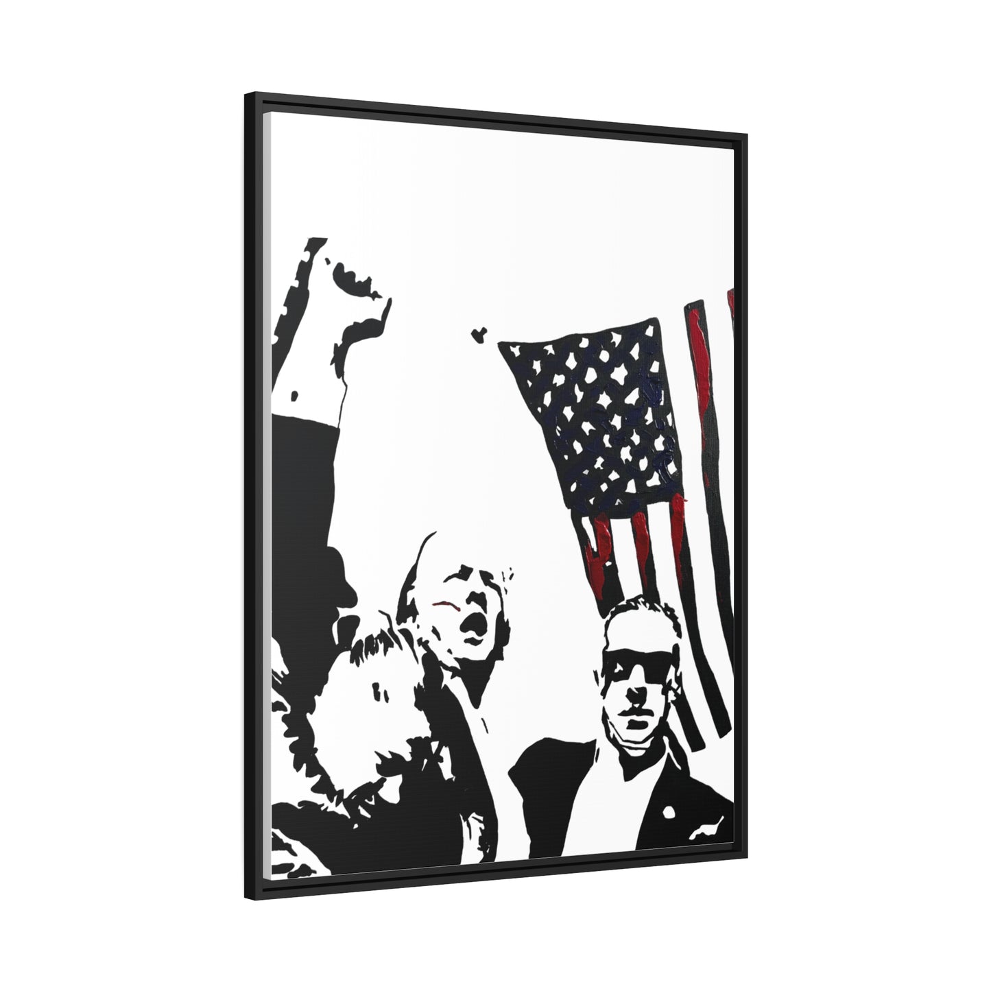 Fight Framed Canvas Print