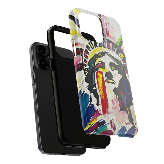 Colorful Lady Liberty Tough Phone Cases