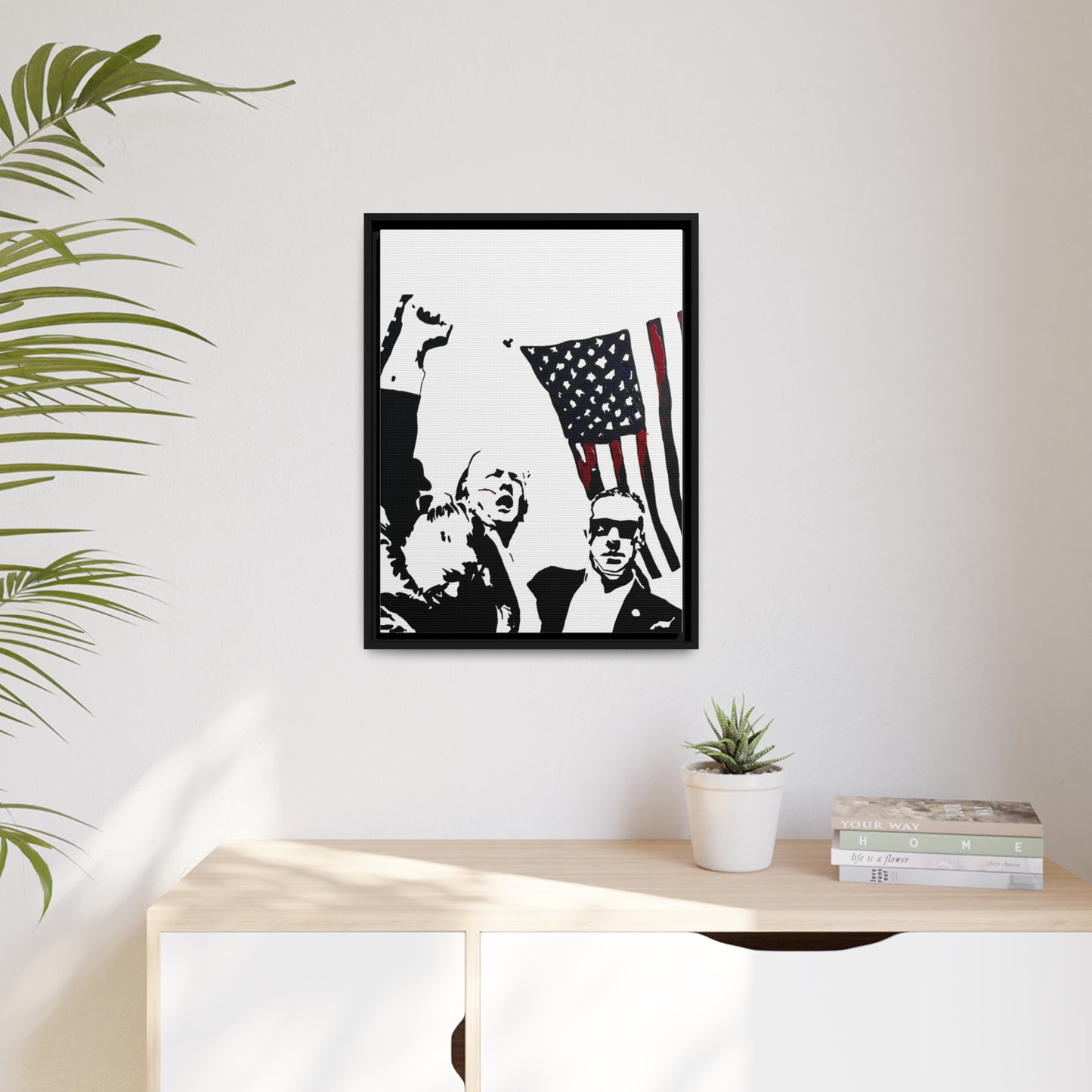 Fight Framed Canvas Print