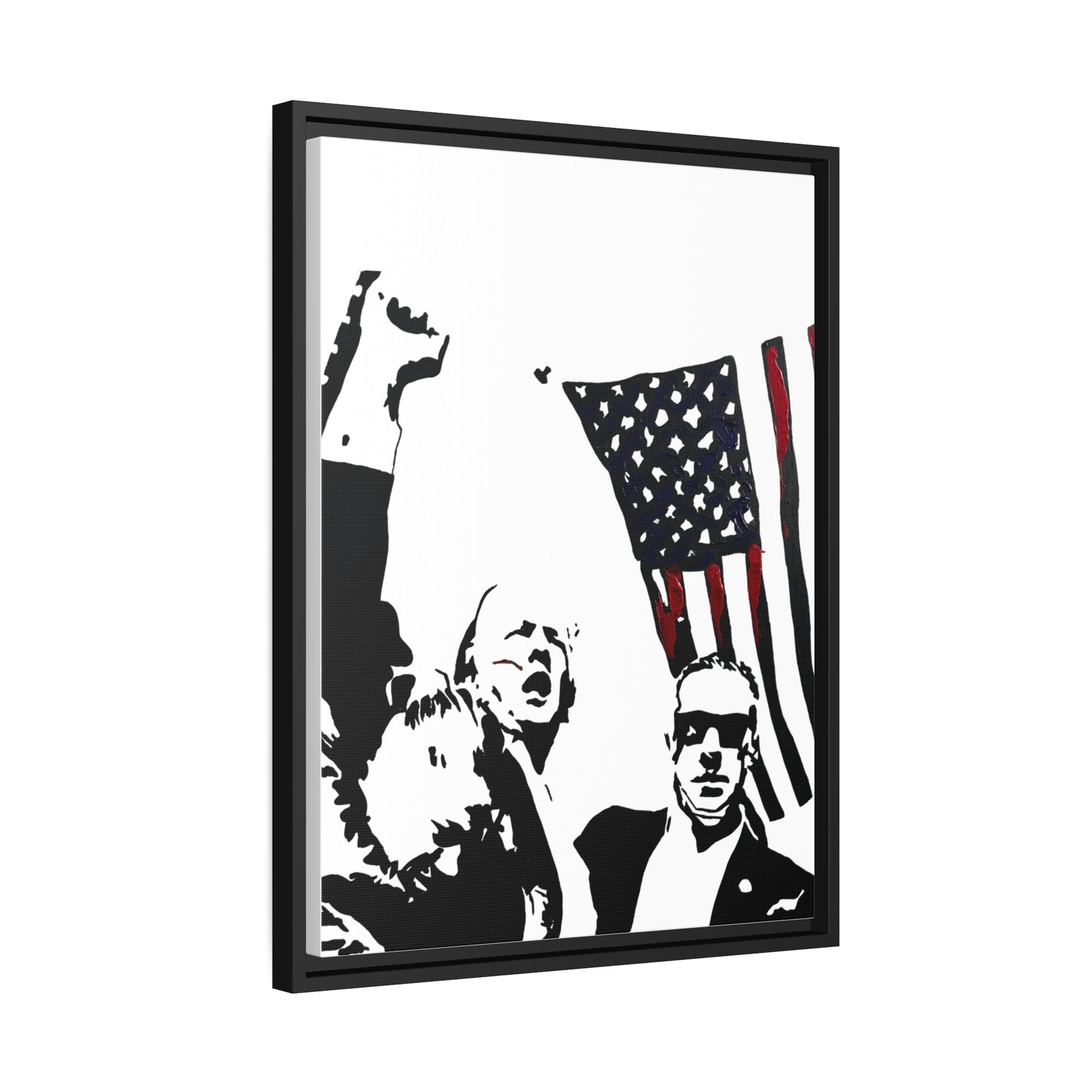 Fight Framed Canvas Print