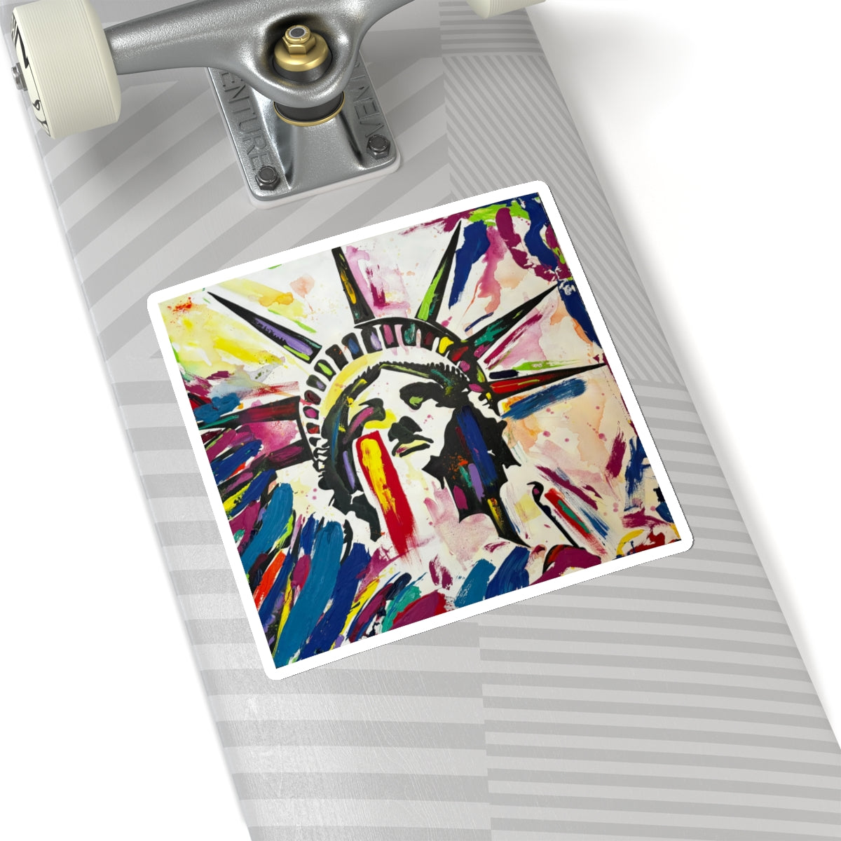 Colorful Lady Liberty Stickers